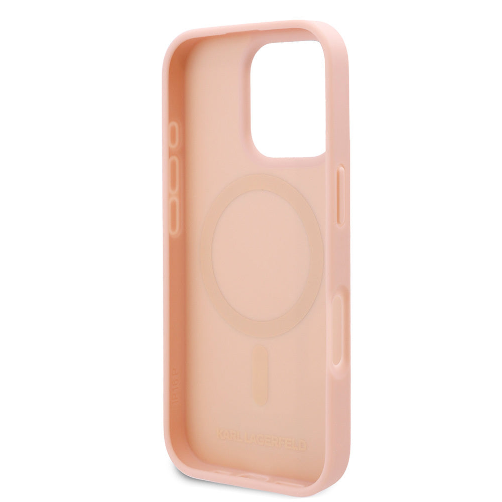 Karl Lagerfeld iPhone 16 Pro Max Orjinal Lisanslı Magsafe Şarj Özellikli KL Yazılı Hot Stamp Telefon Kılıfı - 21 Karl Lagerfeld iPhone 16 Pro Max Orjinal Lisanslı Magsafe Şarj Özellikli KL Yazılı Hot Stamp Telefon Kılıfı - 21